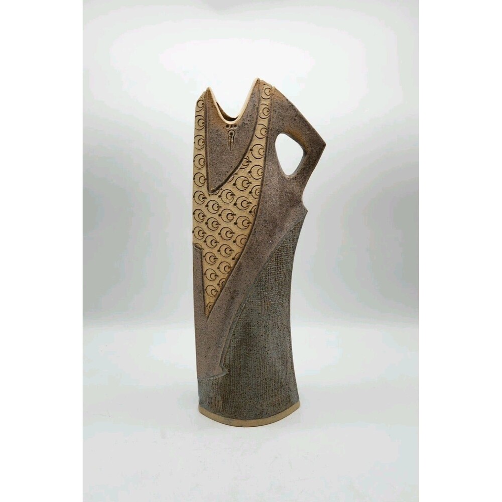 Vintage Abstract Figure Ceramic Vase, Circa 1980s